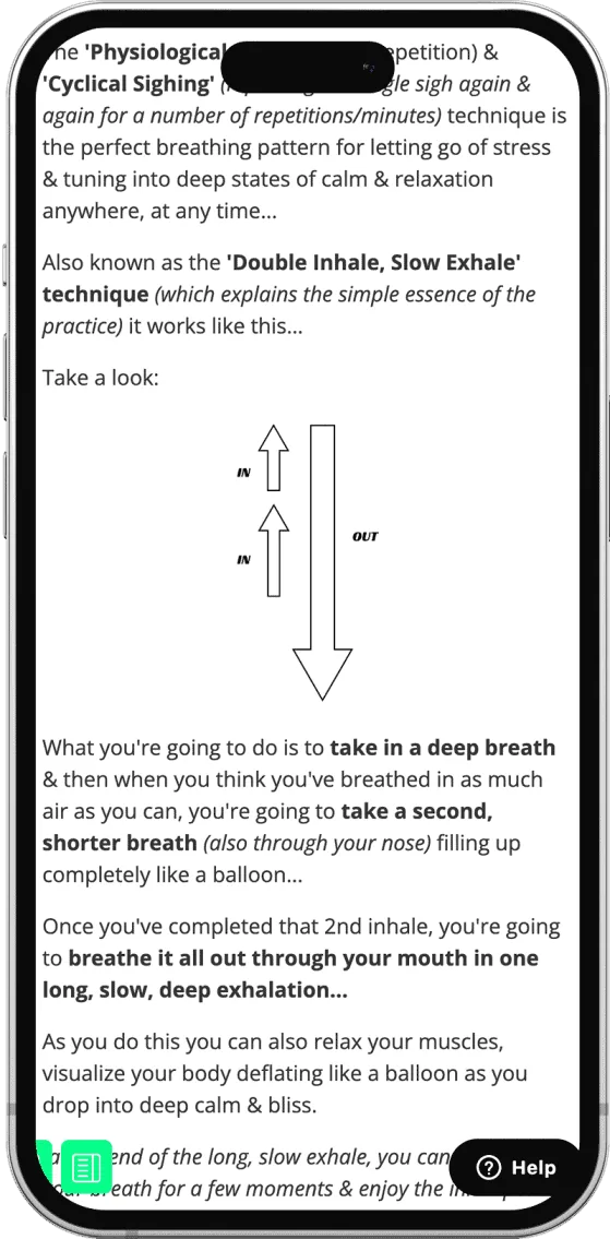 Written lesson example